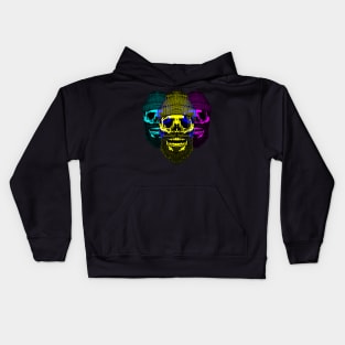 Tri-Portrait Skull - DS5 Kids Hoodie